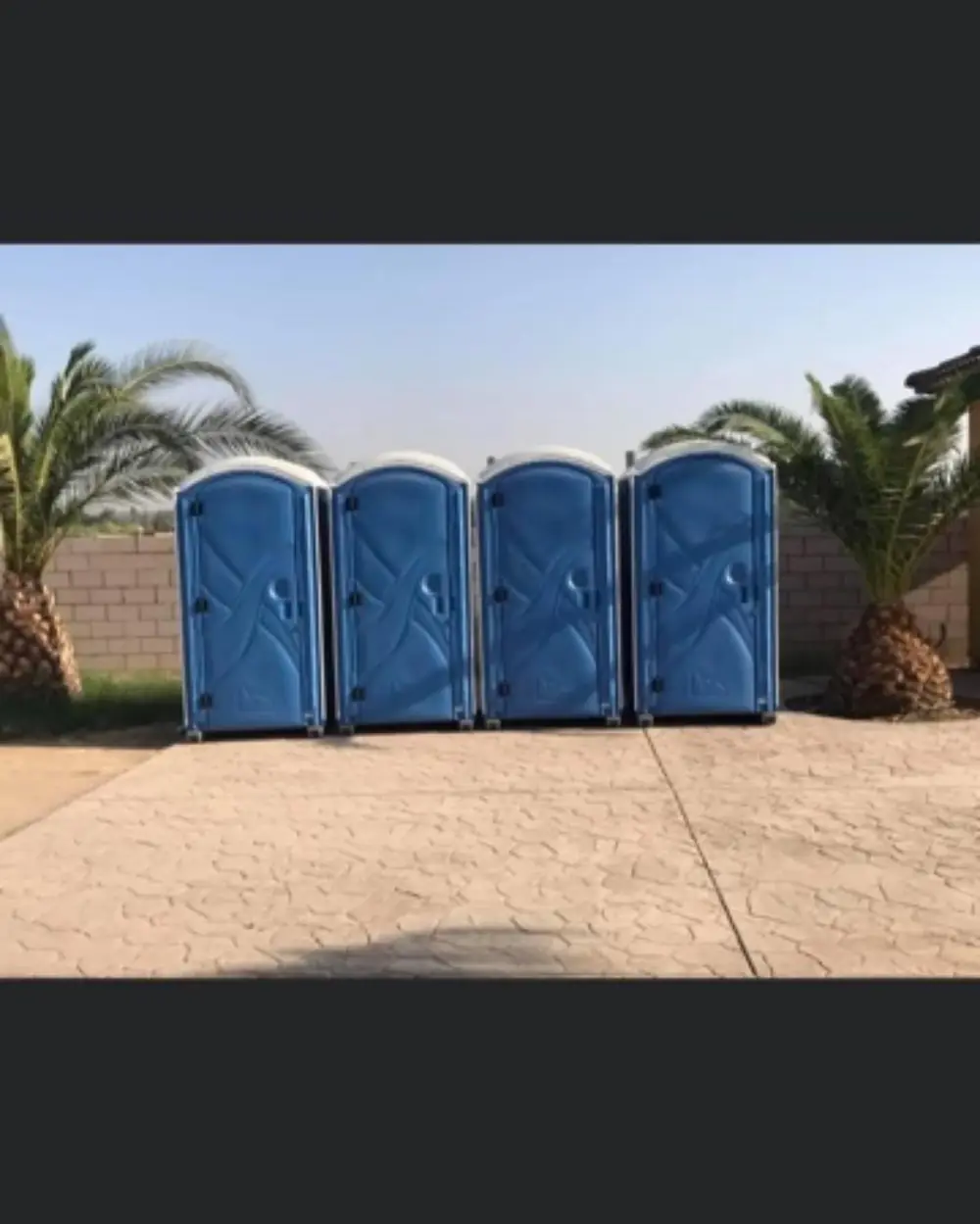 Cabin-style restroom, side view