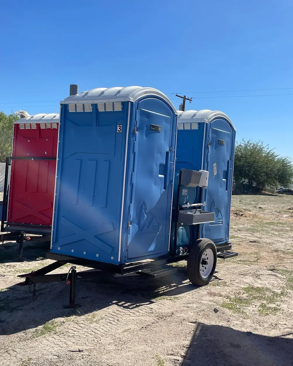 Porta potty rental units for Temple, Texas