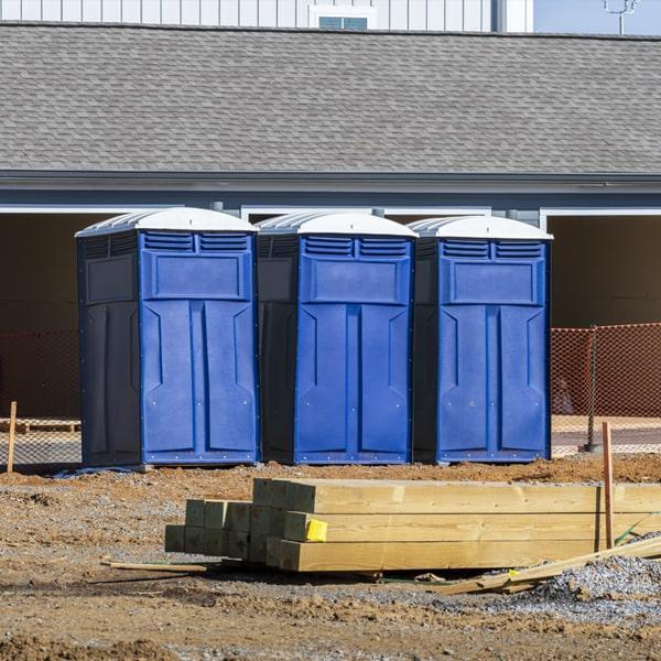 Heavy-duty construction site porta potty in Killeen, Texas